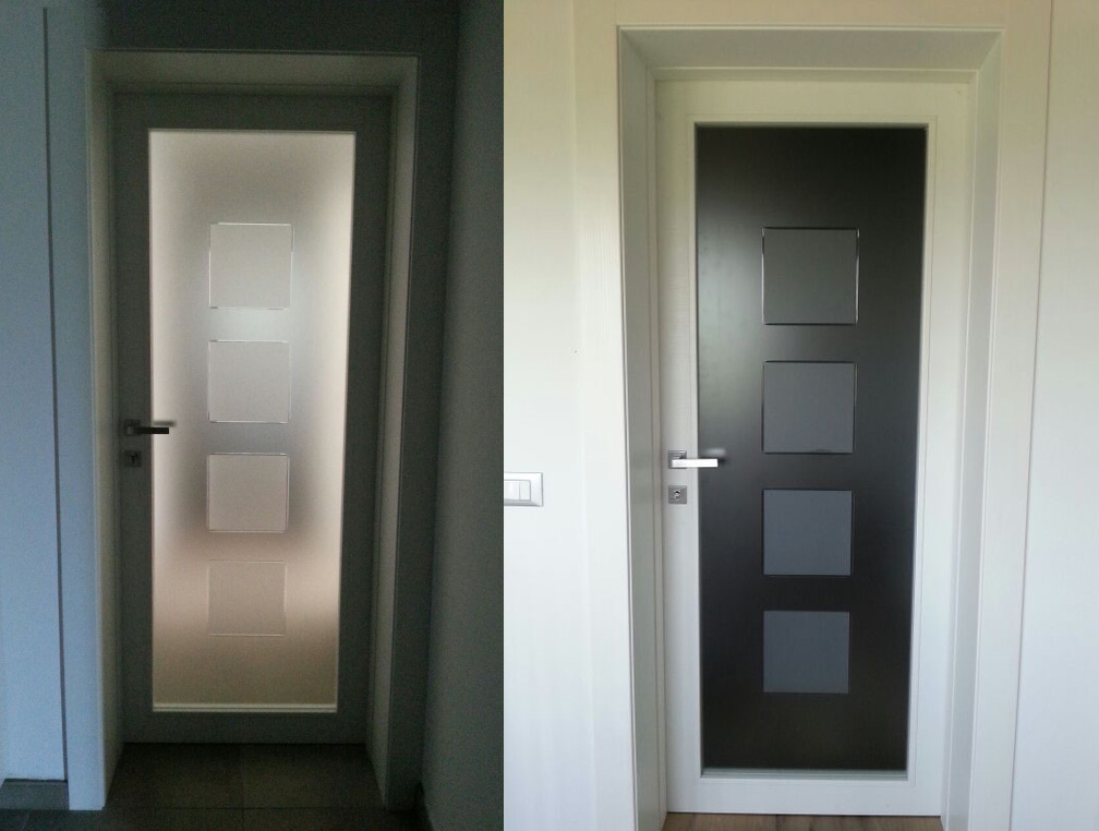 Porte in vetro porte scorrevoli in vetro vetreria a rimini ... Vetro satinato colorato