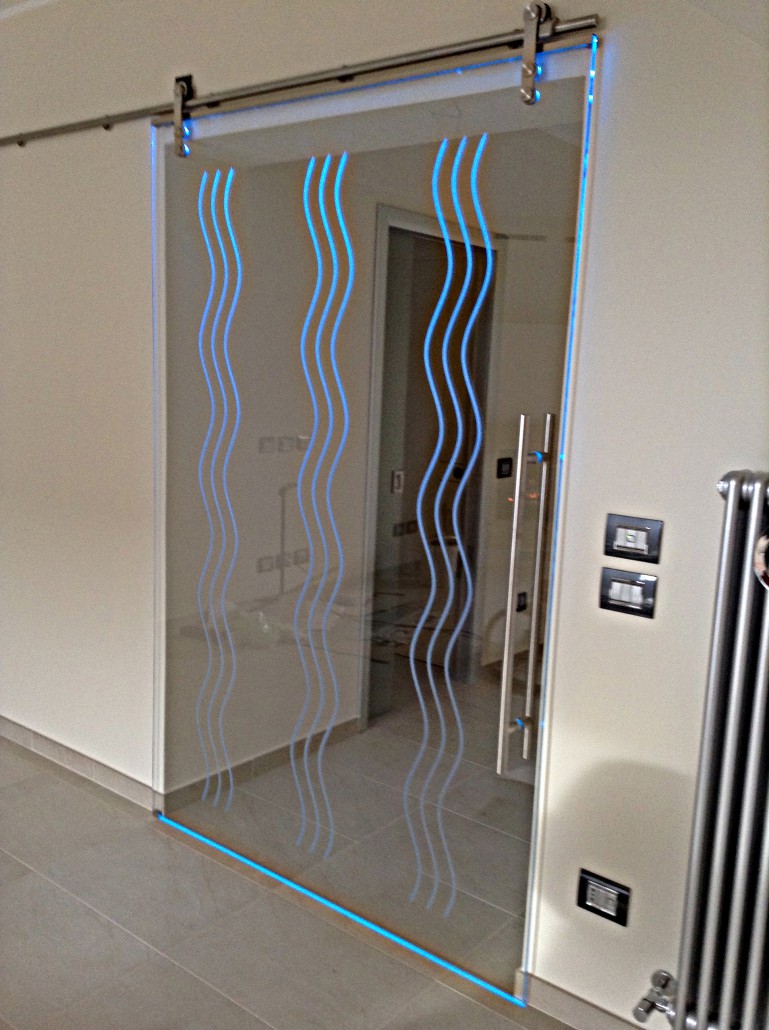 Porte in vetro porte scorrevoli in vetro vetreria a rimini ...